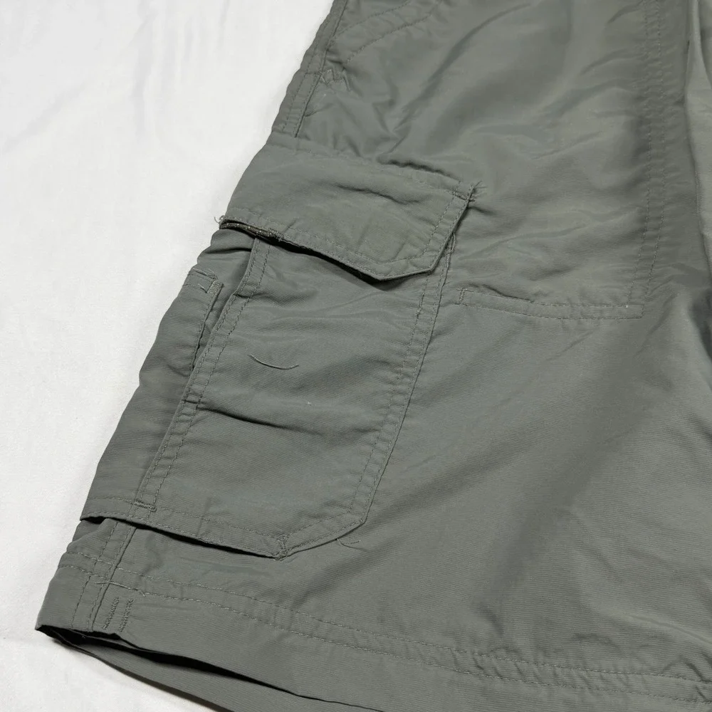 REI Cargo Shorts Gray Nylon Men's Regular Fit Flat Front 9